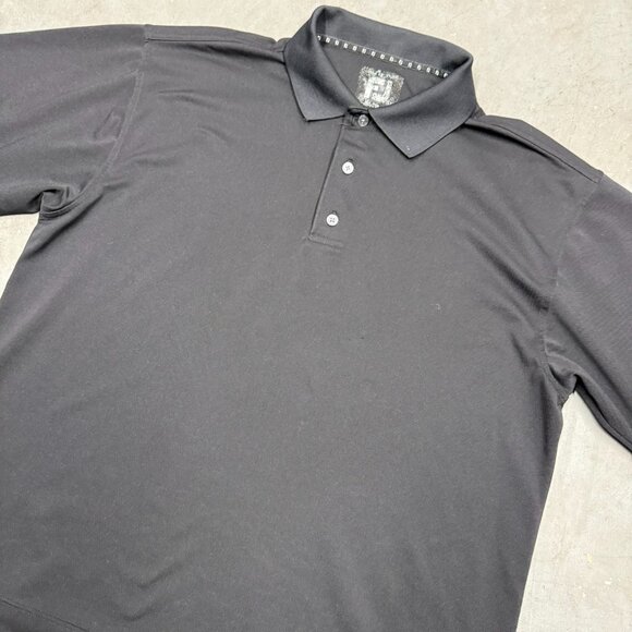 FootJoy Polo Golf Shirt Short Sleeve Black Large - Picture 2 of 7